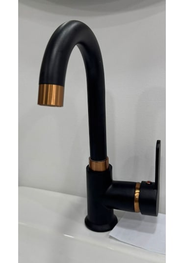 Armour Armatür Banyo Mutfak Batarya Seti Siyah Rose Siyah