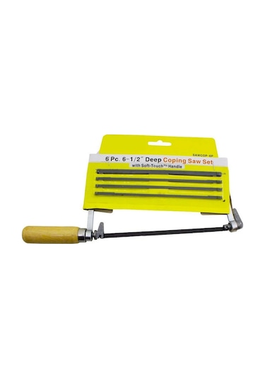 Ahşap Saplı Kıl Testere 5 Yedek Uçlu Hobi Kıl Uclu Testere Ahşap