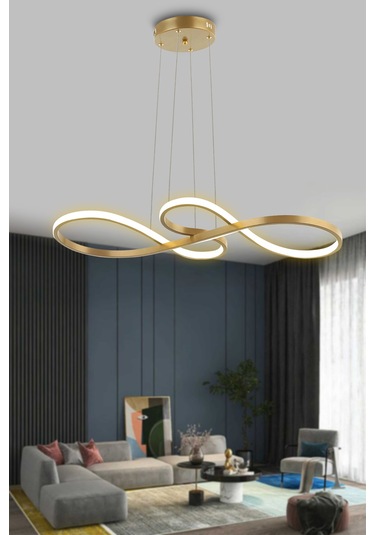 Yol Modern Sarkıt Mutfak, Balkon Led Avize - Kumandalı / Gold Eskitme GOLD ESKİTME