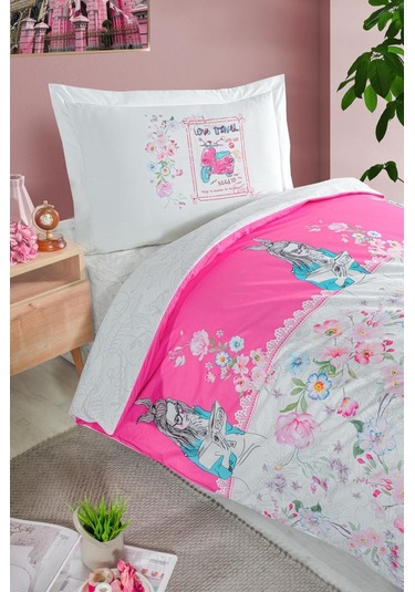 Ranforce Genç Nevresim Takımı Bella Pembe