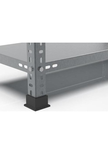 5 Katlı 3'lü Bitişik Paslanmaz Krom Raf - Soğuk Oda Rafı Gri