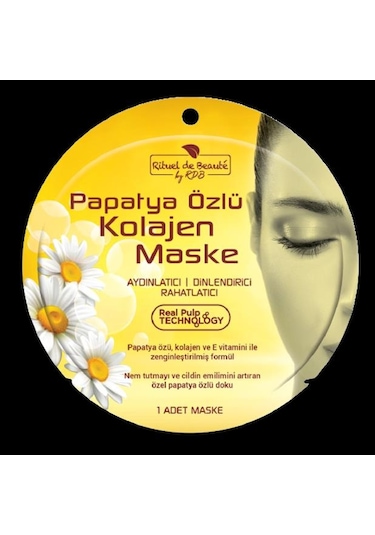 Papatya Özlü Kolajen Maske Çok Renkli