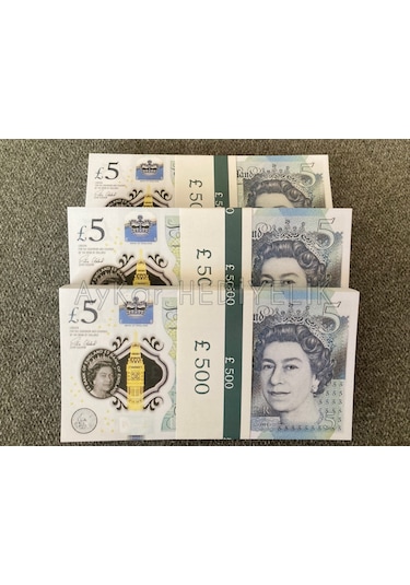 300 ADET 5 STERLİN BANKNOT POUND PARA GEÇERSİZ
