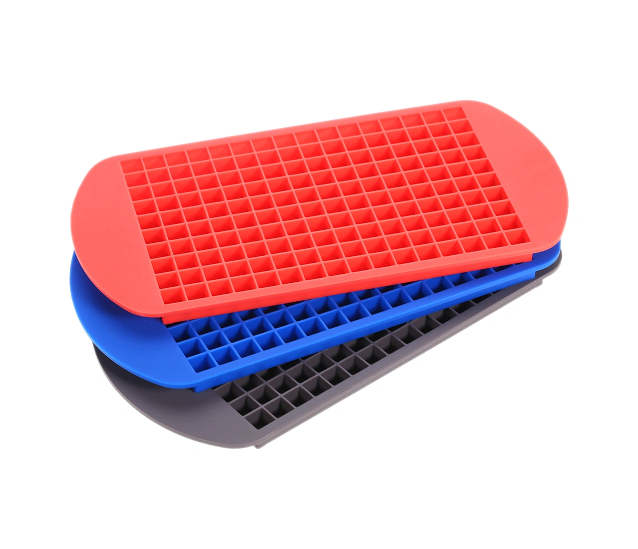 Youtek Yemek Kalitesi Silikon 160 Hücreli Buzluk, Hızlı Dondurma, Blender Uyumlu, Çocuk Dost, Yıkama Kolay Kahverengi Buz Mucu Çok Renkli