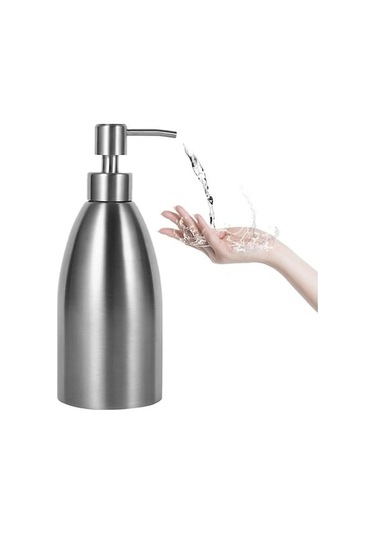 Sones Şişesi Şampuan Sabunluk Paslanmaz Mutfak Kutusu Deterjan Çelik Banyo 500ml Cj Diğer Diğer
