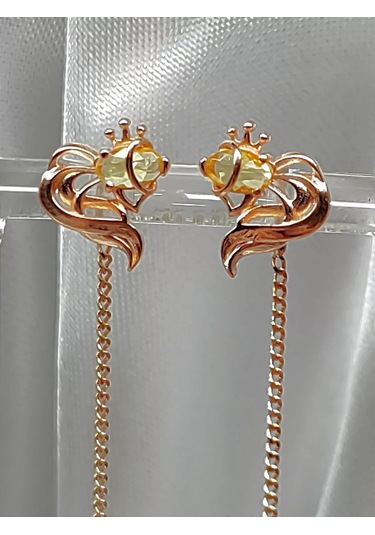 Sılver Whale Uzun Pırlanta Küpeler Gümüş Gecikme Yivli. 216920801 Altın