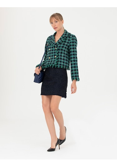 Pierre Cardin Kadın Petrol Ceket 50273097-vr102 Petrol