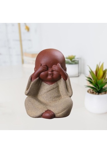 Pazly Zanaat Suntek Seçenek-4 Mini Masa Heykeli Dekoru Çay Buda Wq