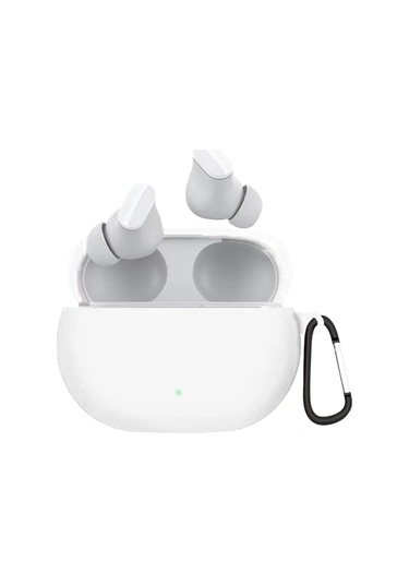 Microsonic Beats Studio Buds Kılıf Askılı Mat Silikon Beyaz