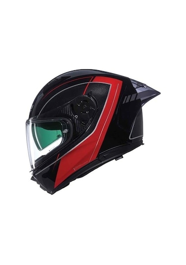 Nolan N60-6 Sport Mesmerico 342 Kapalı Kask Siyah - Kırmızı