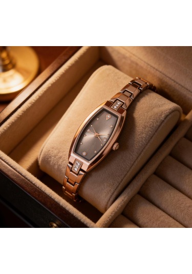 Yafani Rose Gold Oval Şık KadınKol Saati