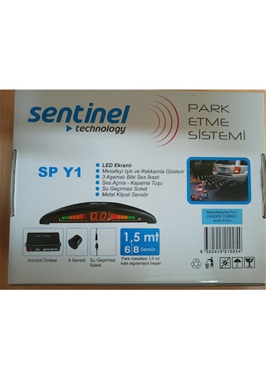 İnvells Park Sensörü Ses İkazlı Metre Göstergeli Gri 22Mm N11.196