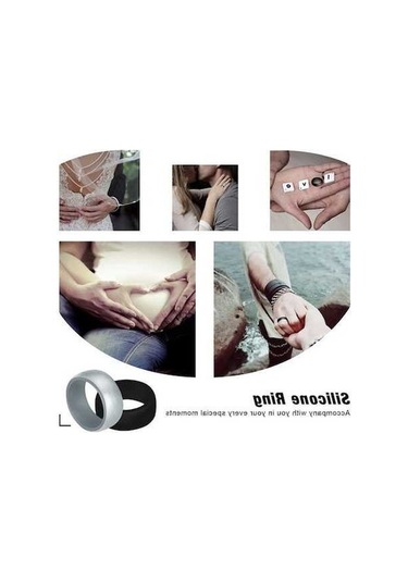 Fastbuy Sir013 8.7mm Kaplı Dış Çevre Spor Silikon Bilezik, No.9 Siyah Çok Renkli, Outdoor Spor İçin Çok Renkli