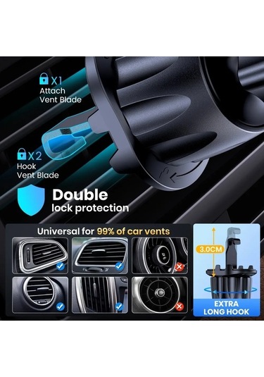 Tysm Topk Topk Manyetik Araç Telefonu Montajı, 360 Dönüşümlü, Evrensel Uyumlu, 1500g Yük Kapasitesi 1pc