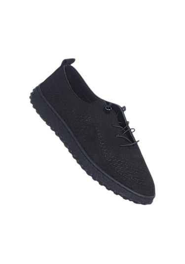 Ayakcenter Ayzen 1070 Süet Siyah Kadın Casual Ayakkabı