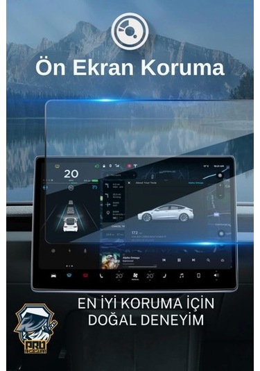 Willowhaven Tesla Model Y Juniper 2025 Parmak İzi Önleyici Nano Ekran Koruyucu Ön Ve Yolcu Ekranı İçin 2i