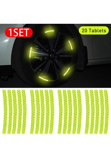 Yeşil Evrensel Araba Yansıtıcı Bant Uyarı Işareti Yansıtıcı Açık Uyarı Şerit Aksesuarları Bmw Için Dış Araba Kapı Çıkartmalar