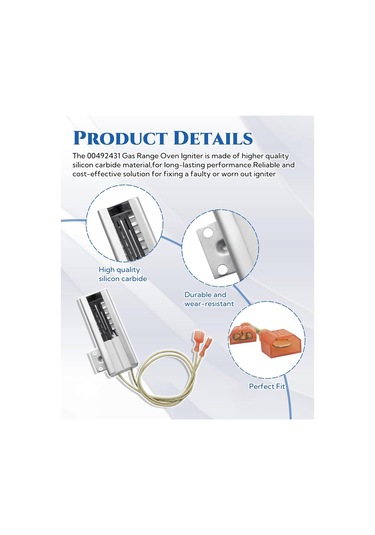 Sgr2431 00492431 Gaz Aralığı Fırın Ateşleyicinin Değiştirilmesi Bosch Therador Gaz Aralığı