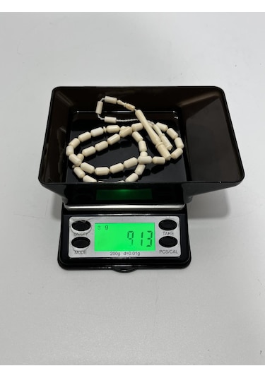 Kesme Fildişi Tesbih 9,10 Gram - Koleksiyonluk Fil Dişi Tespih