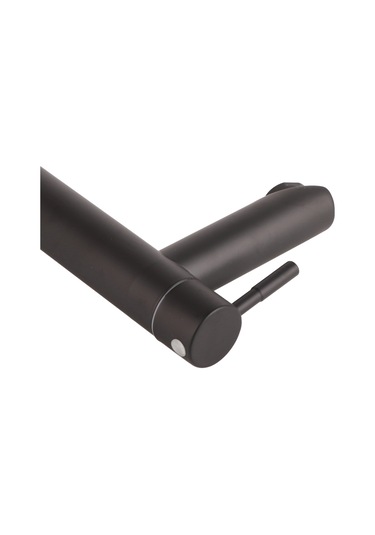 Tenfowee Siyah Banyo Lavabo Kraanı - Sus304 Paslanmaz Çelik - Tek Soğuk Su - G1/2 Erkek Dişli - Pıhtıksız Su Akışı - Ev, Mutfak, Balkon Uygun Siyah