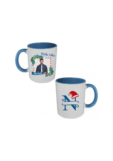 Kişiye Özel 2023 Yeniyıl Temalı Fotoğraf Baskılı Porselen Kupa B