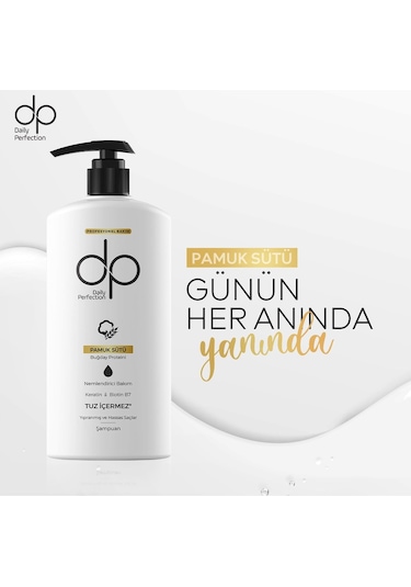 Dp Daily Perfection Şampuan Pamuk Sütü  12 x 500 ML