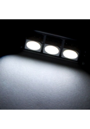 Singree 37mm 3x5050 Smd Led Canbus Beyaz Araç İçi Dome Ampul - Süper Parlak, Kolay Kurulum