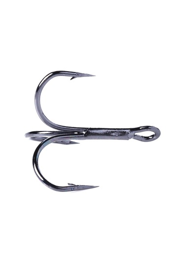 Hengjia 20 Adet Klasik Siyah Yüksek Karbonlu Çelik Balıkçılık Üç Çeneli Tiz Kanca