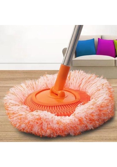 Geri Çekilebilir Uzatılmış Saplı Temizlik Mopu Çok Açılı Döner Başlıklı Kuru Islak Kullanımlı Temizlik Paspası 3'lü