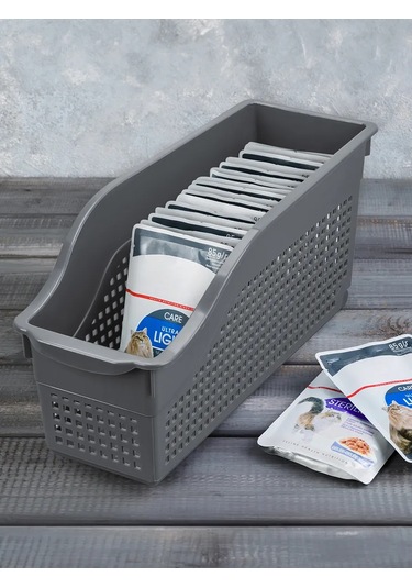 El Casa Tekerlekli Konteyner, 35,5x13x17 Cm, 5,9 L 237704893 Gri