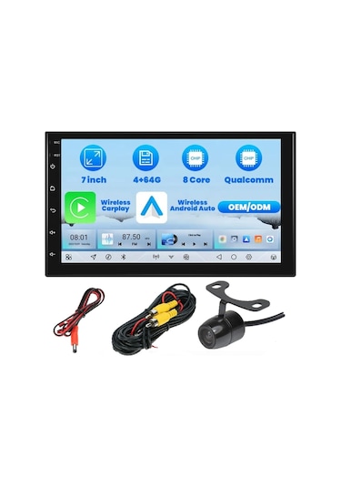 7 Inc Android Multimedya 4gb Ram 64gb Hafıza Hd Ips Ekran Double Teyp+ Ahd Park Kamerası  9"