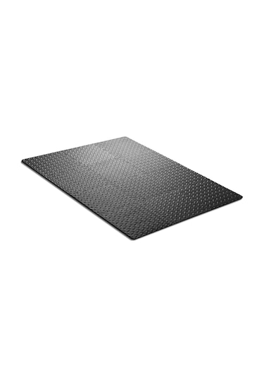 12 Egzersiz Döşeme Paspası - 12 X 12 İnç Köpük Kauçuk Birbirine Geçen Bulmaca Yer Karoları - Siyah