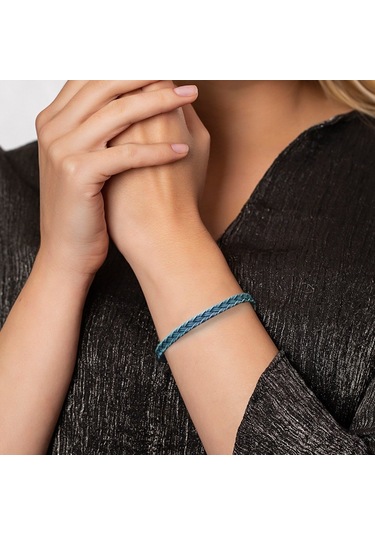 Nipora El Işçiliği Modern Tasarım 1000 Ayar Gümüş Kazaz Kadın Bileklik