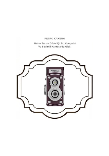 Torima CMR44 Mini Retro Dijital Fotoğraf Makinesi Mor