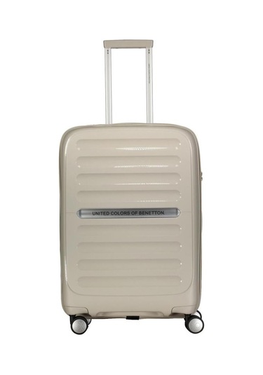 Benetton Orta Boy %100 Polipropilen Valiz Bej Bnt1000 Bej
