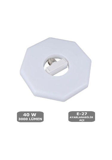 40w Armatür Ampul E27 Led Beyaz Renk Ayarlanabilir Açı 22cm