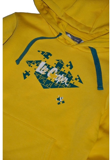 Lee Cooper Puzzle Erkek Çocuk Sweatshırt Sarı-16994 - Sarı