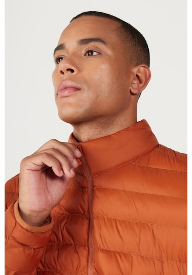 AC&Co / Altınyıldız Classics Erkek Kıremıt Standart Fit Normal Kesim Dik Yaka Mont KIREMIT