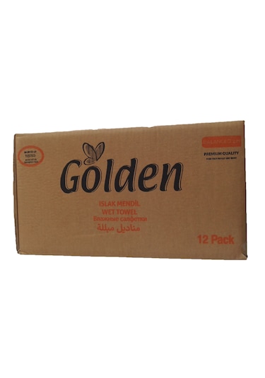 Islak Mendil Golden Tiryandafil 90'lı 12 Paket 1 Koli