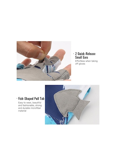 Kyncılor Parmaksız Nefes Alabilen Balıkçı Eldiveni Gri