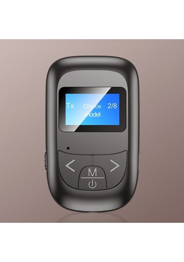 Sones T-14 Bluetooth 5.0 2'si 1 Arada Lcd Dijital Ekran Bluetooth Adaptörü Alıcı Verici Siyah