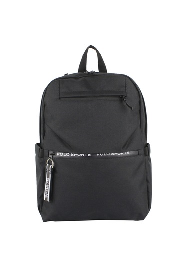 Siyah Okul Sırt Çantası Ortaokul Lise Geniş İç Hacim Su Geçirmez Kumaş Yandan Cepli Siyah