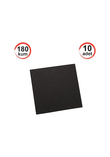 Kağıt Zımpara Su Zımparası 23 28 Cm 180 Kum 10 Adet