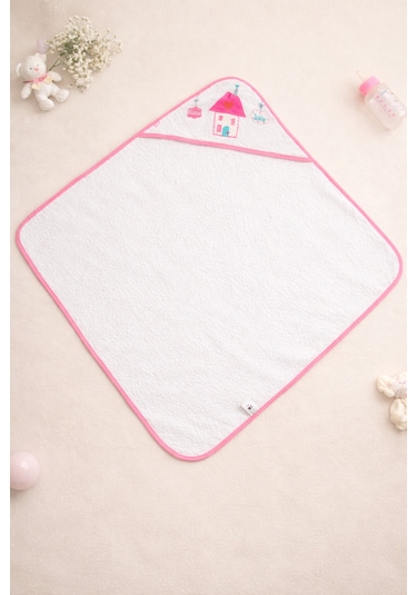 İqon Pamuklu Bebek Havlusu Pink Home Çok Renkli
