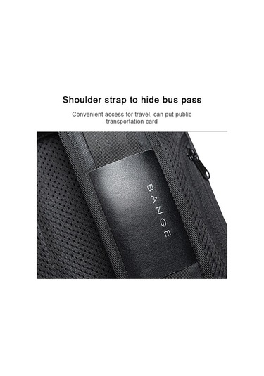 Ebitda Bange Outdoor Usb Şarj Portlu Tek Omuz Çantası Siyah 19x8x30cm 0.57kg Kapasiteli Oxford Bezi Siyah