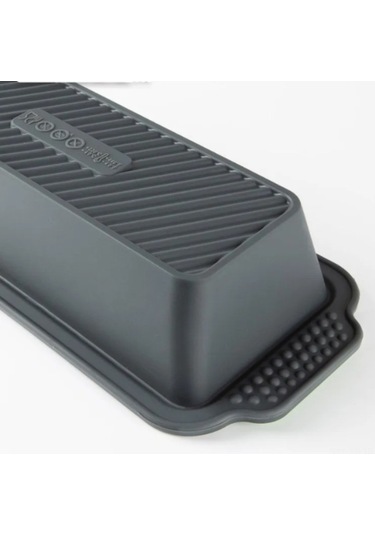 Fortunelane Yemek-güvenilir Silikon Kalıp: Dikdörtgen, Fırın/mikrodalga Uyumlu, Isıya Dayanıklı, Bulaşık Makinesine Uygun, -40 C/ Koyu Gri