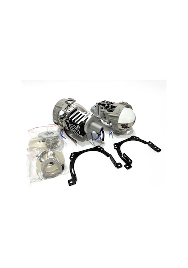 FEMEX VİDALI Bİ-LED FAR İÇİ LED MERCEK 2.5 INC KISA UZUN BİRLİKTE (VİDALI SOMONLU)