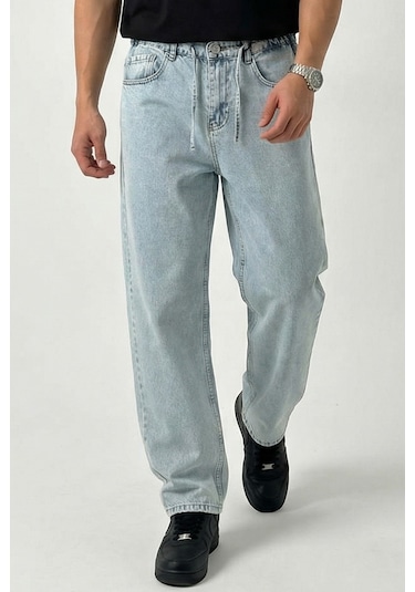 Bigdart Erkek Rahat Kesim Baggy Jean Pantolon 30075 - Mavi
