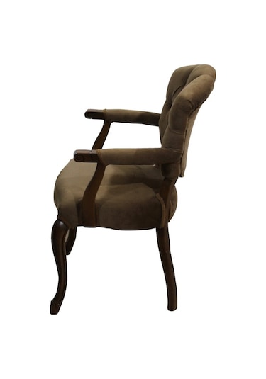 Bengimobilya Berjer Lüken Aslan Ayak Model Parlak Ceviz Baby Face Kumaş Kapito