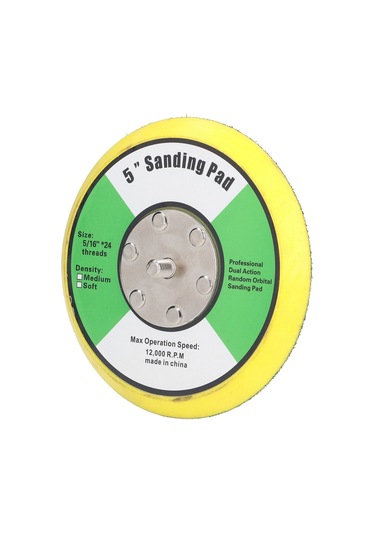 Ximistore9 Pu Malzeme Pnömatik Zımpara Diski, 5 İnç, 5/16"x24 Vida, 12000 Devir/dakika, Zımpara Ve Parlatma İçin Uygun